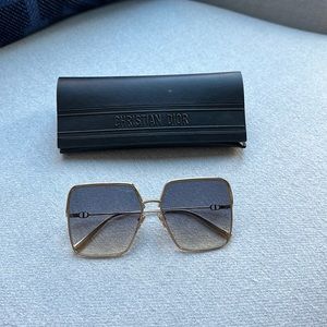Christian Dior gold sunglasses